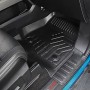 [US Warehouse] 3D TPE All Weather Car Floor Mats Liners for Nissan Titan XD 2017-2020 (1st & 2nd Rows)